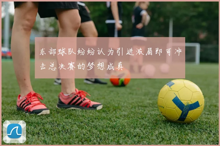 东部球队纷纷认为引进浓眉即可冲击总决赛的梦想成真